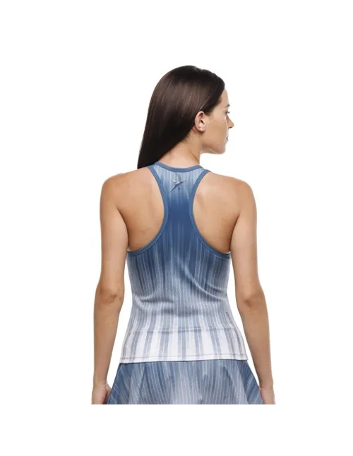 Camiseta Drop Shot Isora Azul Blanco Mujer | Ofertas de pádel